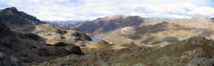 Panoramica dal Passo della Portula verso la conca del Calvi - foto Marco Caccia