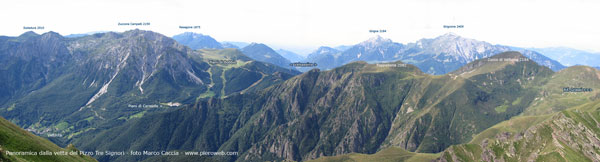 Panoramica dal Pizzo Tre signori - foto Marco Caccia