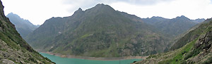Panoramica dal sentiero per il Recastello con vista sul Lago Barbellino  - foto Marco Caccia