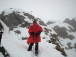 Mattia nella tempesta di neve al passo Lemma - foto Marco Caccia 29 sett 07