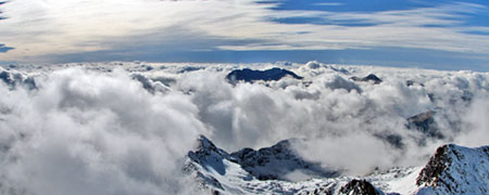 Panoramica dal Pizzo Tre Confini verso la Presolana - foto Marco Caccia 28 ottobre 07