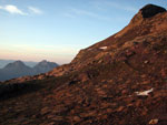 Colori dell'alba sul Pizzo Tornello - foto Marco Caccia 17 giugno 07