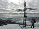 In vetta al Monte Grassello - foto Marco Caccia 3 febb. 08