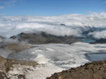 Dal Blinnenhorn verso il ghiacciaio e il lago Gries - foto Marco Caccia agosto 07