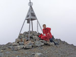 Marco in vetta al Pizzo del Diavolo di Tenda - foto Marco Mandola