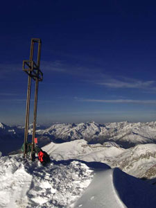 In vetta alla Presolana - foto Marco Tomasoni - dicembre 2006