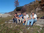  Max e amici di ritorno dal 'Capodanno orobico' di fine ottobre ai Laghi Gemelli - foto da Max