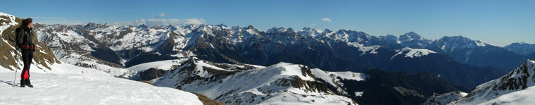 Panoramica dai Laghetti di Ponteranica - foto Mauro Gritti 2 marzo 08