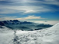 In vetta al Monte Madonnino innevato (15 marzo 08) - FOTOGALLERY