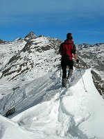 In vetta al Monte Madonnino innevato (15 marzo 08) - FOTOGALLERY