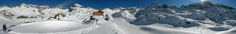 Panoramica al Rif. Calvi innevato (10 febb. 08)