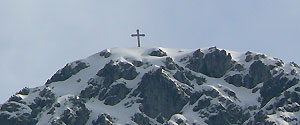 Zoom sulla cima Croce d'Alben - foto Gabriele Pessarelli aprile 2007