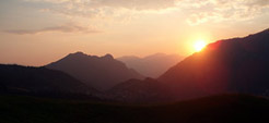 Tramonto in Conca di Oltre il Colle - foto Gabriele Pessarelli