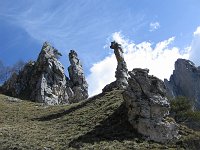 Salita al Rifugio Rosalba (mt. 1730) in Grignetta dai Pian dei Resinelli il 2 maggio 2008 - FOTOGALLERY