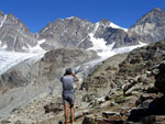 Cercando il Rifugio Marco e Rosa - foto Sergio Salvetti 1 agosto 07