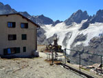 Dalla Marinelli vista sul ghiacciaio - foto Sergio Salvetti 1 agosto 07