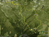 Tracciato percorso GPS - Benigni > Avaro