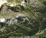 Tracciato percorso GPS su Cartina 3D Google