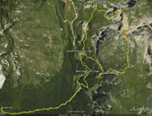 Tracciato percorso GPS-Pizzo Petto Vigna Vaga