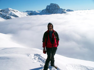 Salita con ciaspole al M. Timogno 2172 m il 3 gennaio 2009  - FOTOGALLERY