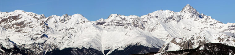 Dalla Corna Lunga vista dal Cabianca al Pizzo del Diavolo di Tenda - 8 dic. 08