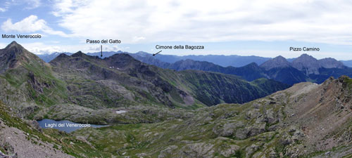 Panoramica verso Laghi-Monte Venerocolo  - 9 agosto 08