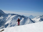 Alla Cima di Sasna sopra Lizzola, corso di sci alpinismo (12 febbraio 2006) - foto di Stefania