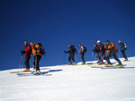 Alla Cima di Sasna sopra Lizzola, corso di sci alpinismo (12 febbraio 2006) - foto di Stefania