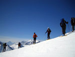 Alla Cima di Sasna sopra Lizzola, corso di sci alpinismo (12 febbraio 2006) - foto di Stefania