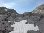  L'ultimo fascione roccioso prima della Capanna Donat i- foto Tina Marmot 17 giugno 07