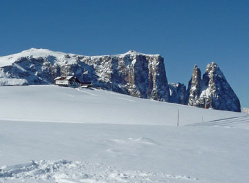 Immagini dalla vacanza-sci di fondo all'Alpe di Siusi e Dolomiti dei dintorni (marzo 2010) - FOTOGALLERY