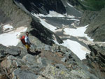 Discesa dal Pizzo del Diavolo - foto Vittorio Begnis 21 giugno 03