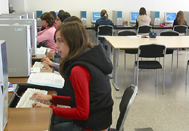 In aula d'informatica - foto Piero Gritti 