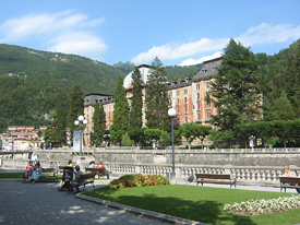 I giardini della passeggiata sul Lungo Brembo - foto Piero Gritti