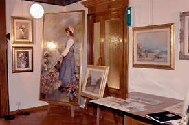 Mostra di quadri di Cesare Petrogalli in Sala Putti - (foto Andreato)