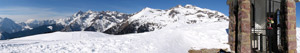 Panoramica a 360 gradi dai Piani dell'Avaro sulle Alpi Orobie e la Valle Brembana