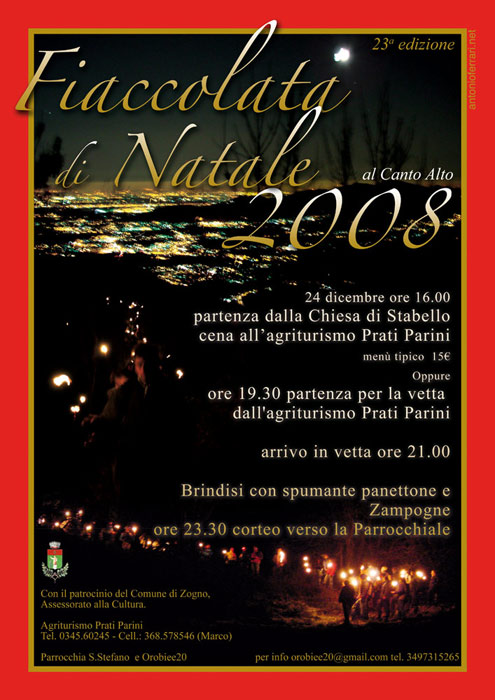 Fiaccolata di Natale  2007  by Massimo Pesenti